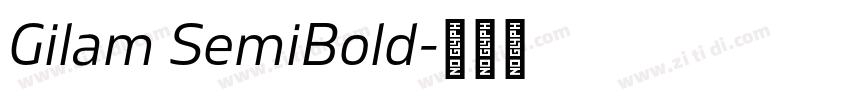 Gilam SemiBold字体转换